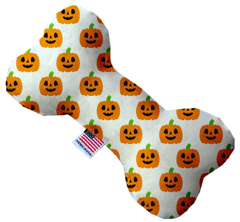 Happy Pumpkins Inch Canvas Bone Dog Toy