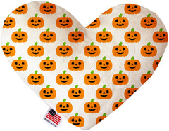 Happy Pumpkins Inch Canvas Heart Dog Toy