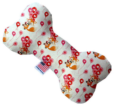 Fox Balloons Inch Canvas Bone Dog Toy