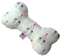 Llama Love Inch Canvas Bone Dog Toy