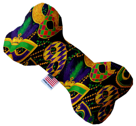 Mardi Gras Masquerade Inch Canvas Bone Dog Toy