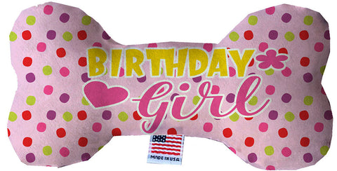 Birthday Girl Inch Fluffy Bone Dog Toy