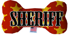 Sheriff Stuffing Free Inch Bone Dog Toy