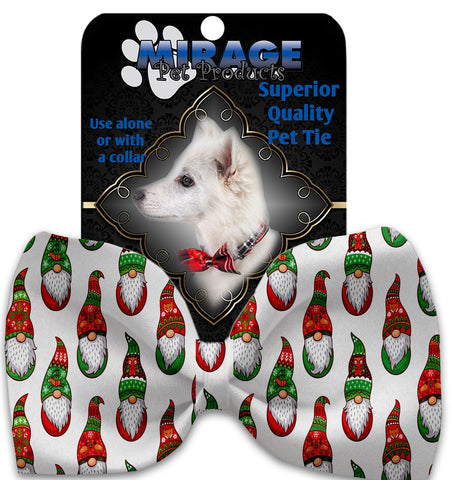 Santa Gnomes Pet Bow Tie Collar Accessory With Velcro