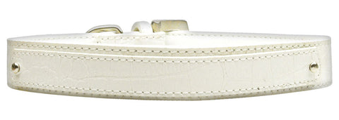 18mm Two Tier Faux Croc Collar