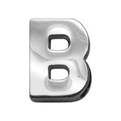 3-4" (18mm) Chrome Letter Sliding Charms A - Z