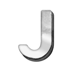 3-4" (18mm) Chrome Letter Sliding Charms A - Z