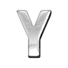 3-4" (18mm) Chrome Letter Sliding Charms A - Z