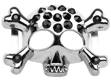 3-4" (18mm) Slider Skull Charm Black