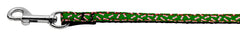 Candy Cane Bones Nylon And Ribbon Collars . Wide X Leash