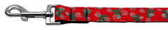 Christmas Trees Nylon Dog Leash 5/8 Inch Wide Long