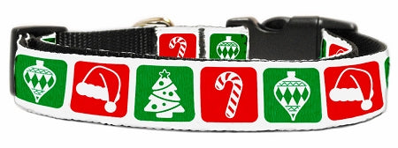 Timeless Christmas Nylon Dog Collar