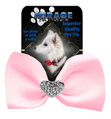 Crystal Heart Widget Pet Bowtie