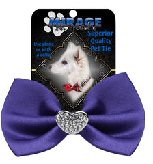 Crystal Heart Widget Pet Bowtie