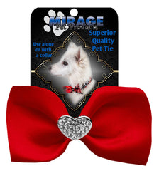 Crystal Heart Widget Pet Bowtie