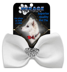 Crystal Heart Widget Pet Bowtie