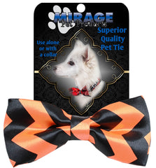 Chevron Orange Bow Tie