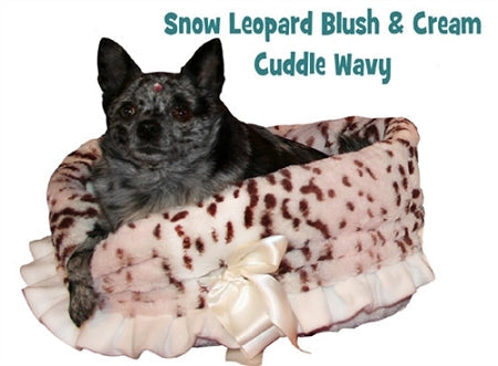 Snow Leopard Reversible Snuggle Bugs Pet Bed, Bag, And Car Seat In One