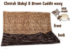 Brown Cheetah Big Baby Blanket