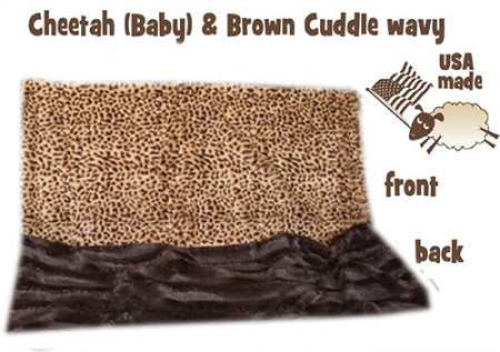 Brown Cheetah Itty Bitty Baby Blanket