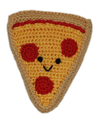 Knit Knacks Pizza Organic Cotton Small Dog Toy