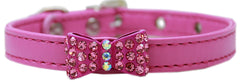 Bow-dacious Crystal Dog Collar Size