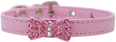 Bow-dacious Crystal Dog Collar Size