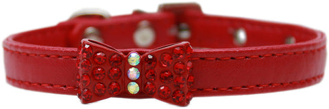 Bow-dacious Crystal Dog Collar Size