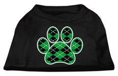 Argyle Paw Green Screen Print Shirt