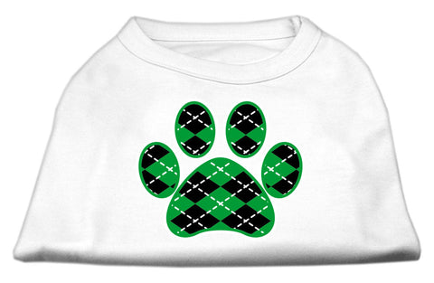 Argyle Paw Green Screen Print Shirt