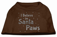 Screenprint Santa Paws Pet Shirt