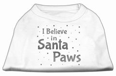 Screenprint Santa Paws Pet Shirt