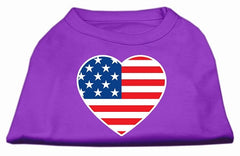 American Flag Heart Screen Print Shirt