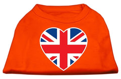 British Flag Heart Screen Print Shirt