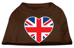 British Flag Heart Screen Print Shirt