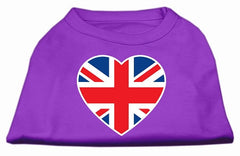 British Flag Heart Screen Print Shirt