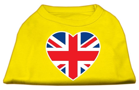 British Flag Heart Screen Print Shirt