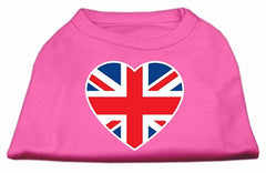 British Flag Heart Screen Print Shirt