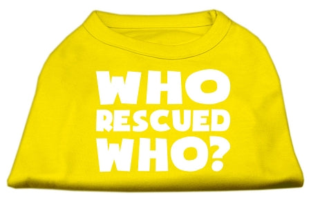 Who Rescued Who Screen Print Shirt