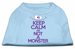 Keep Calm Screen Print Dog Shirt