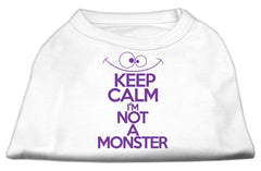 Keep Calm Screen Print Dog Shirt