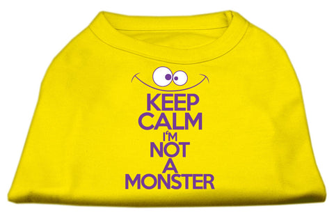 Keep Calm Screen Print Dog Shirt