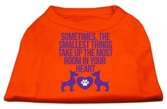 Smallest Things Screen Print Dog Shirt