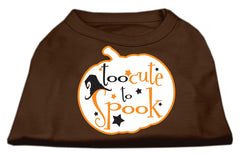 Too Cute To Spook Screen Print Dog Shirt