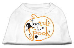 Too Cute To Spook Screen Print Dog Shirt