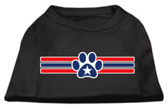 Patriotic Star Paw Screen Print Shirts