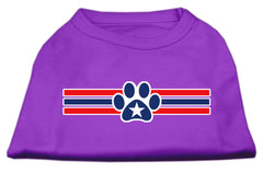 Patriotic Star Paw Screen Print Shirts