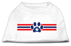 Patriotic Star Paw Screen Print Shirts