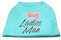 Ladies Man Screen Print Dog Shirt