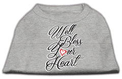 Well Bless Your Heart Screen Print Dog Shirt